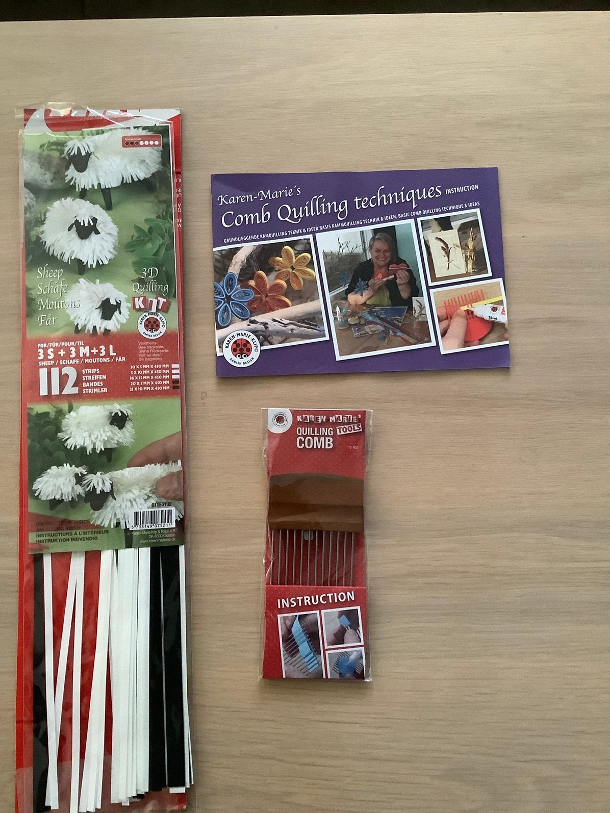Quilling comb met instructieboekje en stroken - Karen-Marie, Ophalen of Verzenden, Nieuw