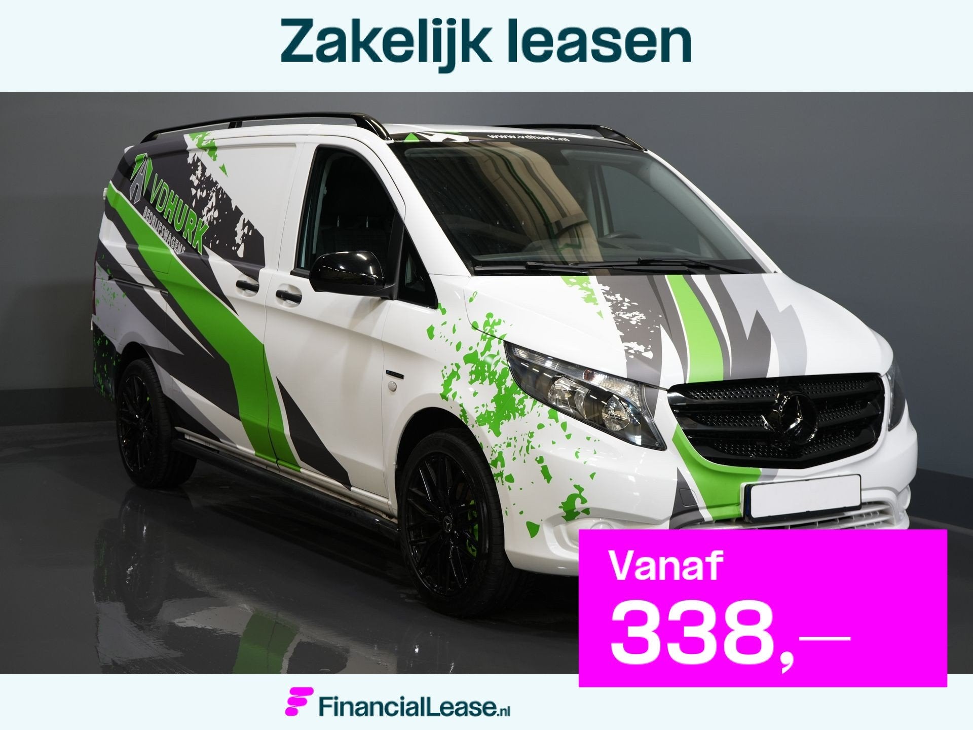 Mercedes-Benz eVito DEMO 19"/ HG Zwart Pakket/ Spoiler/Sideb, Stof, 41 kWh, 120 km, 116 pk