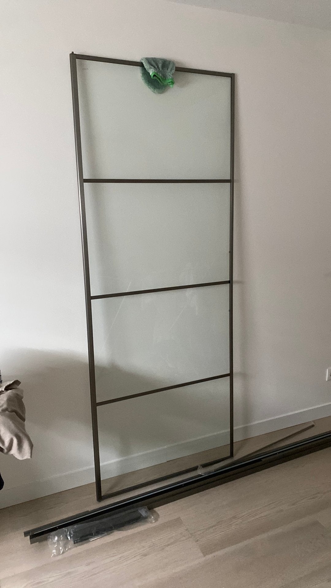 Douchedeur metaal’brons’ met glas, Ophalen of Verzenden, Nieuw