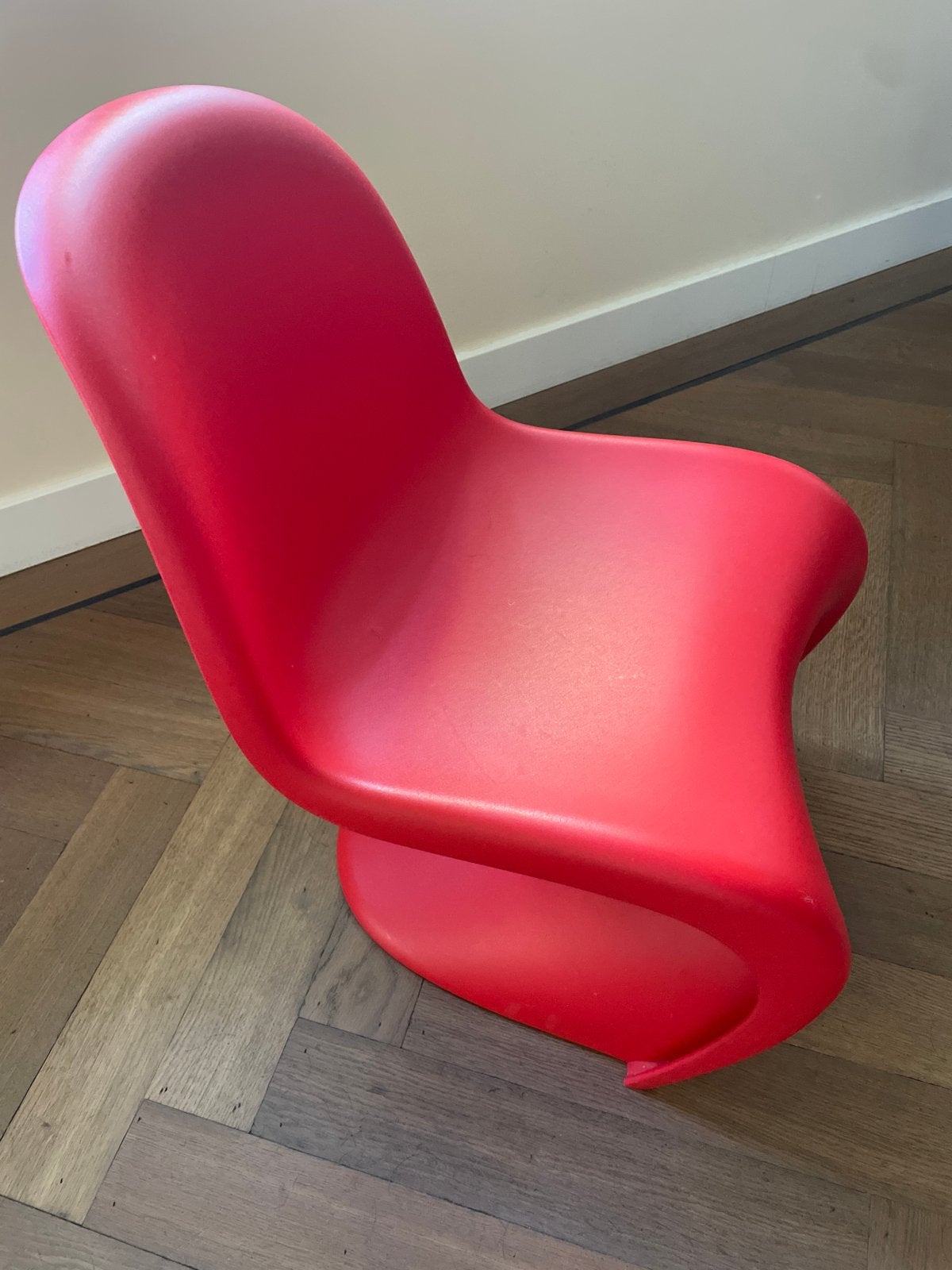 Rode Panton Chair  junior / Vintage Design Stoel, Ophalen of Verzenden, Gebruikt