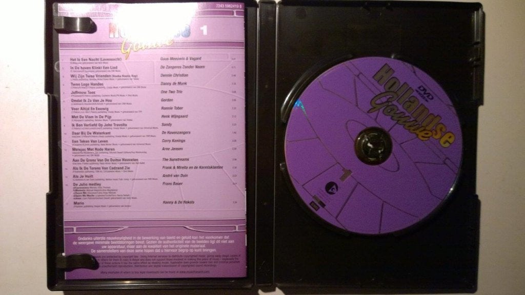 Hollandse Gouwe Volume 1 (DVD), Alle leeftijden, Ophalen of Verzenden, Zo goed als nieuw, Muziekvideo's