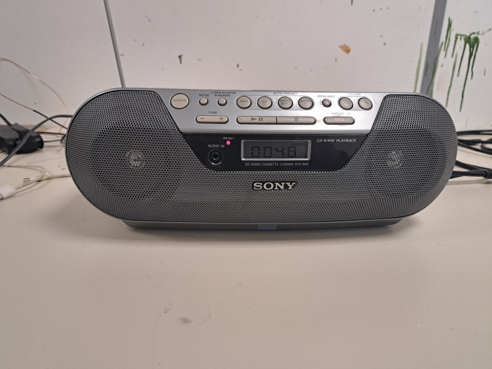 Sony CD Radio Cassette-Corder CFD-S01 - Draagbare CD Speler, Audio, Tv en Foto, Cd-spelers, Ophalen, Gebruikt, Sony, Draagbaar