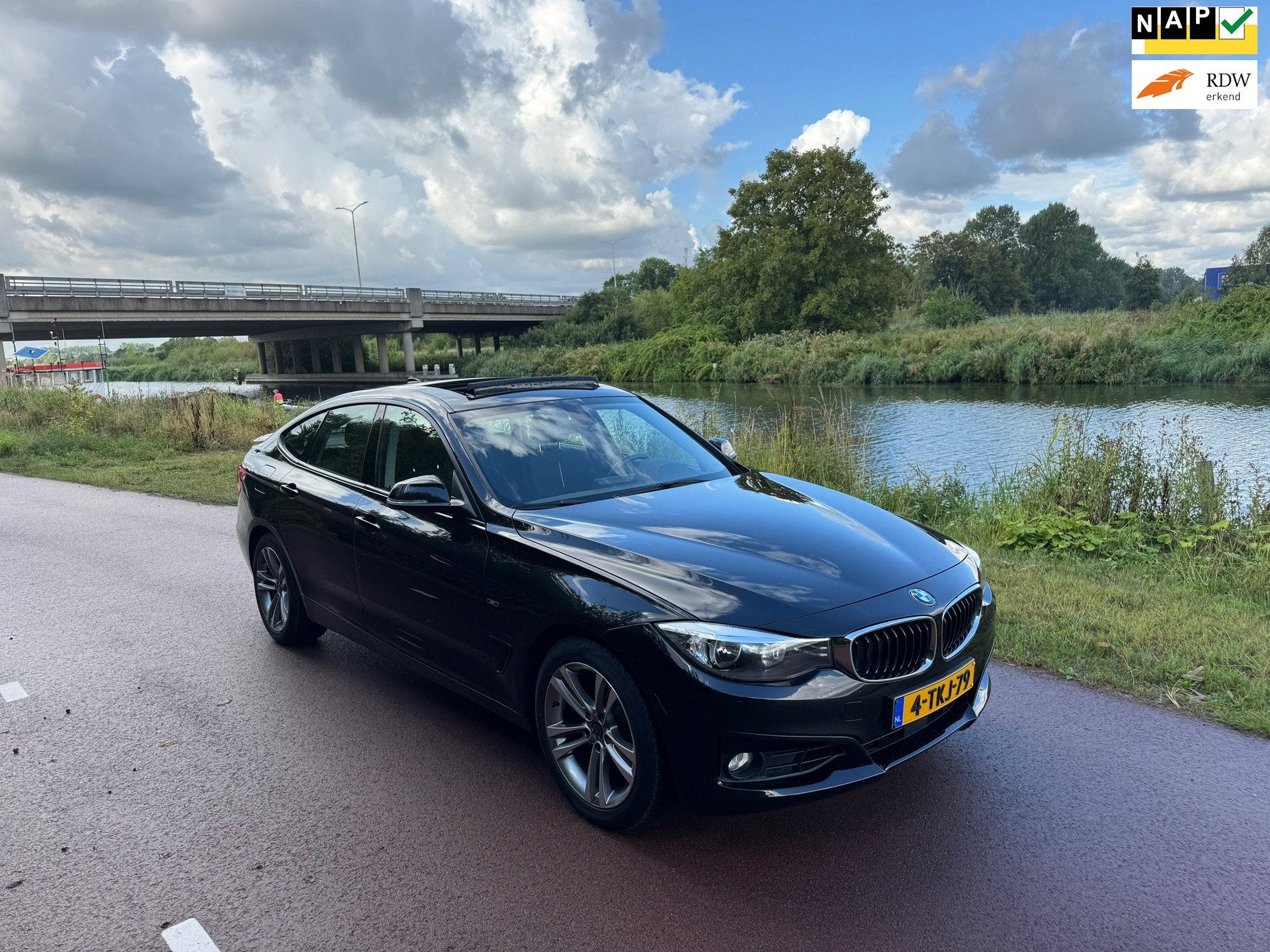 BMW 3-serie Gran Turismo 320i Sport Business |Pano|Luxe|NL A, Auto's, BMW, Automaat, Dealer onderhouden, Gebruikt, Euro 6