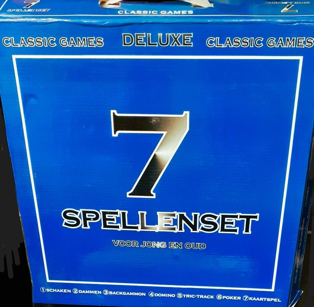 Spellendoos met 7 Spellen, Ophalen of Verzenden, Nieuw