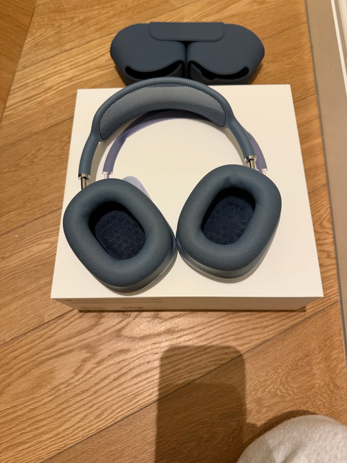 Apple AirPods Max - Gen 2 - Blauw (Bon aanwezig + Applecare), Gebruikt, Bluetooth, Ophalen of Verzenden, Grijs