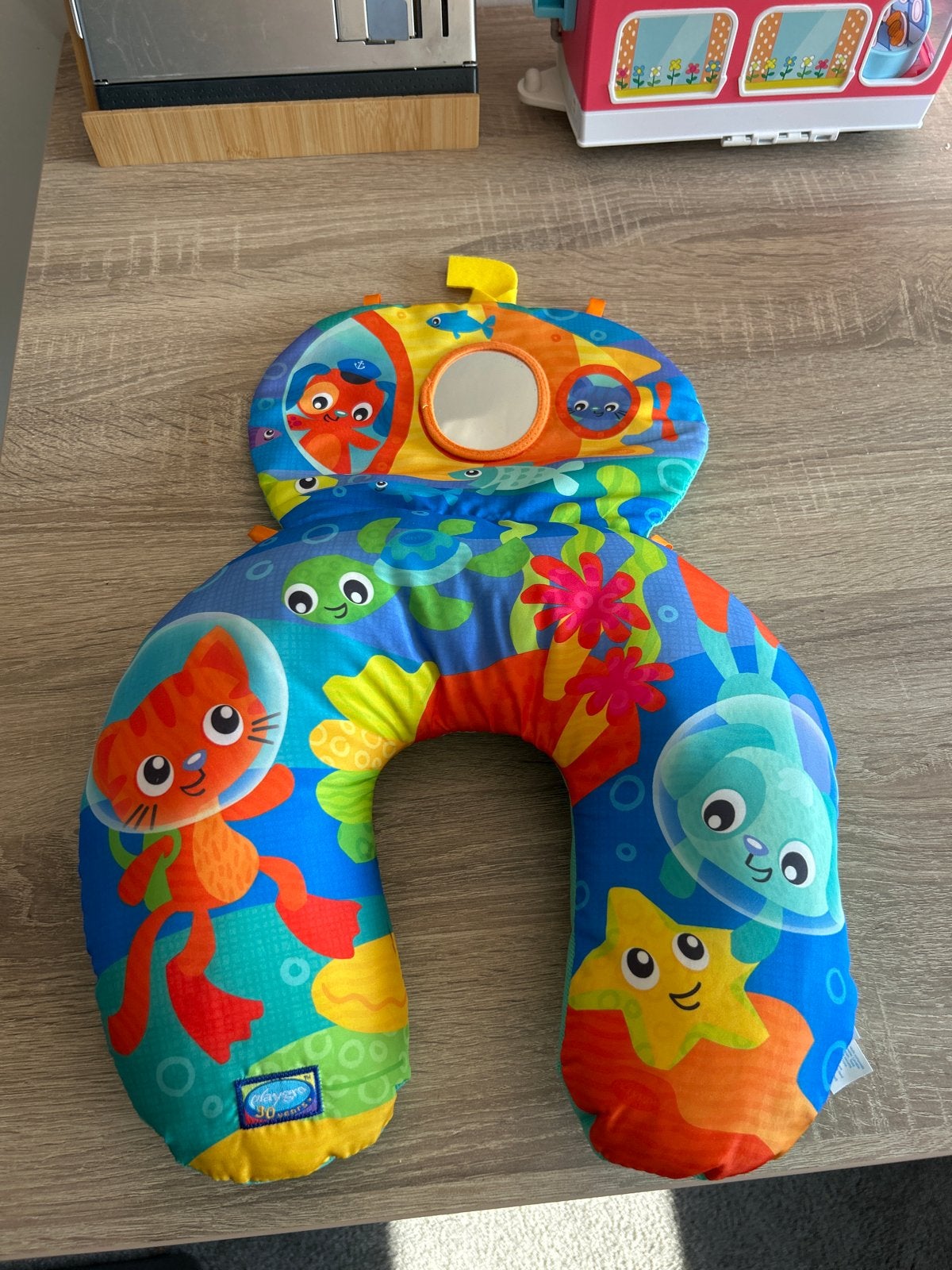 Playgro ocean tummy time activity pillow Multi, Kinderen en Baby's, Speelgoed | Babyspeelgoed, Ophalen of Verzenden, Gebruikt
