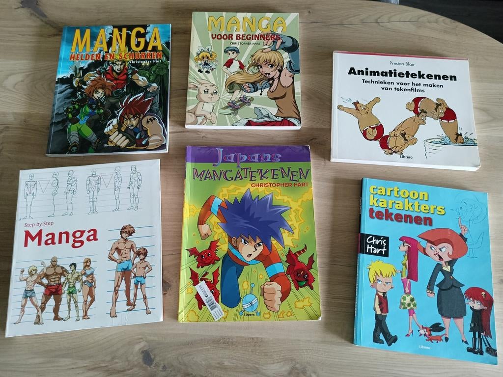 Diverse (manga) tekenboeken, Ophalen of Verzenden, Zo goed als nieuw
