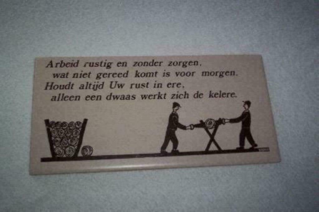 1 spreukentegel alleen een dwaas werkt zich de kelere, Ophalen