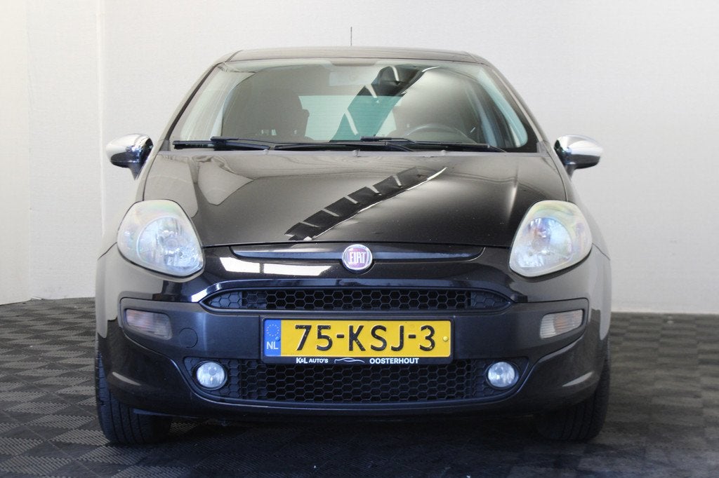 Fiat Punto Evo 1.4 Racing (bj 2010), Auto's, Voorwielaandrijving, Euro 5, Stof, Zwart