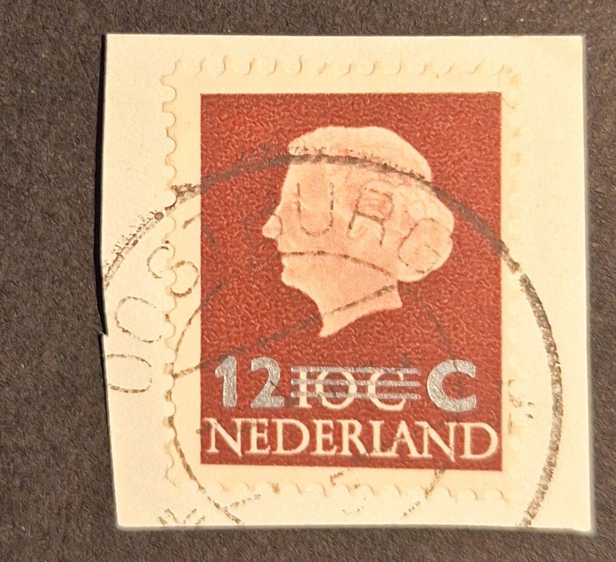 stempel OOSTBURG op briefstukje, Ophalen of Verzenden, Na 1940, Gestempeld
