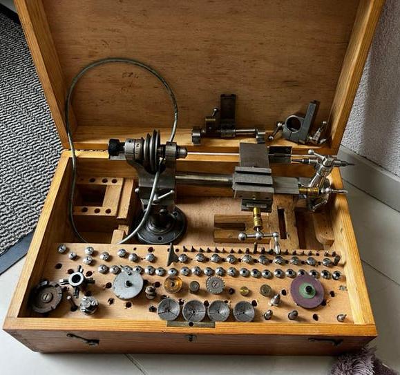 Lorch instrumenten Draaibank horlogemakers draaibankje, Ophalen of Verzenden