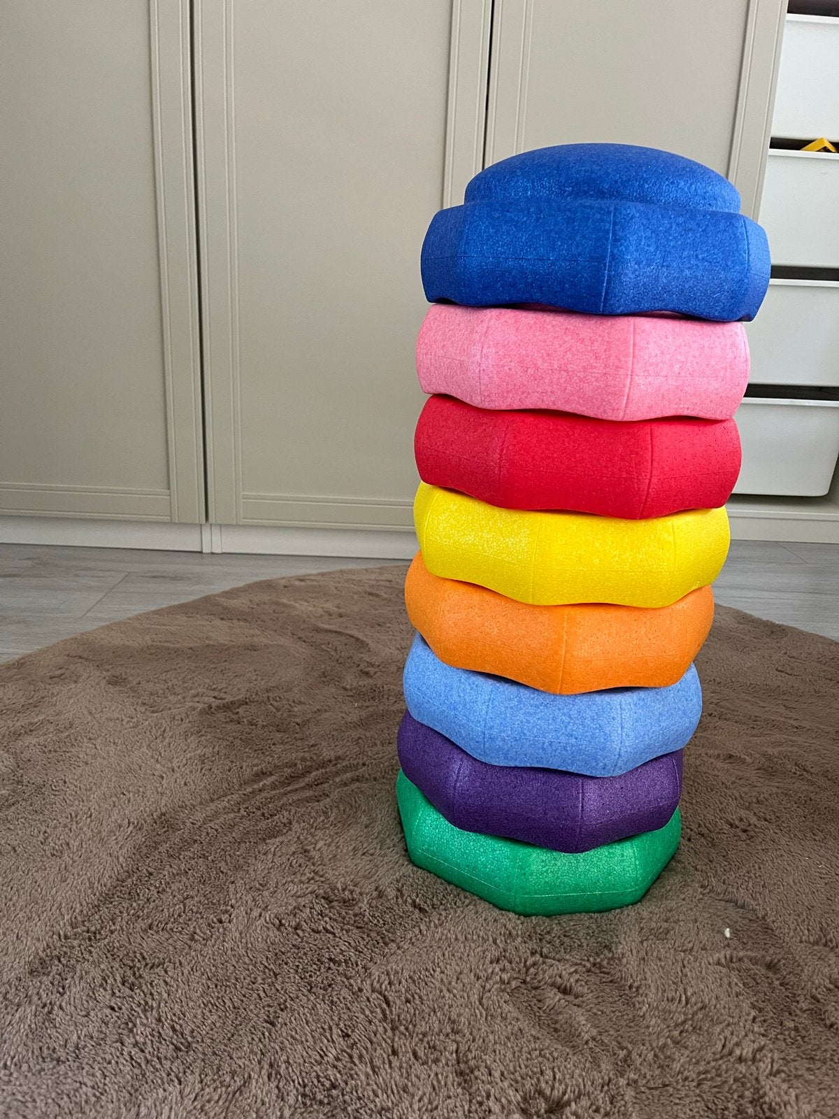 Stepping Stones - Kleurrijke Balansstenen voor Kinderen, Ophalen, Gebruikt