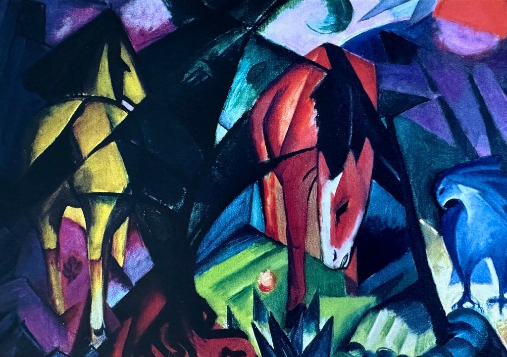 00413  FRANZ MARC ~ paarden en adelaar (1912), Verzenden, 1980 tot heden, Ongelopen, Overige thema's