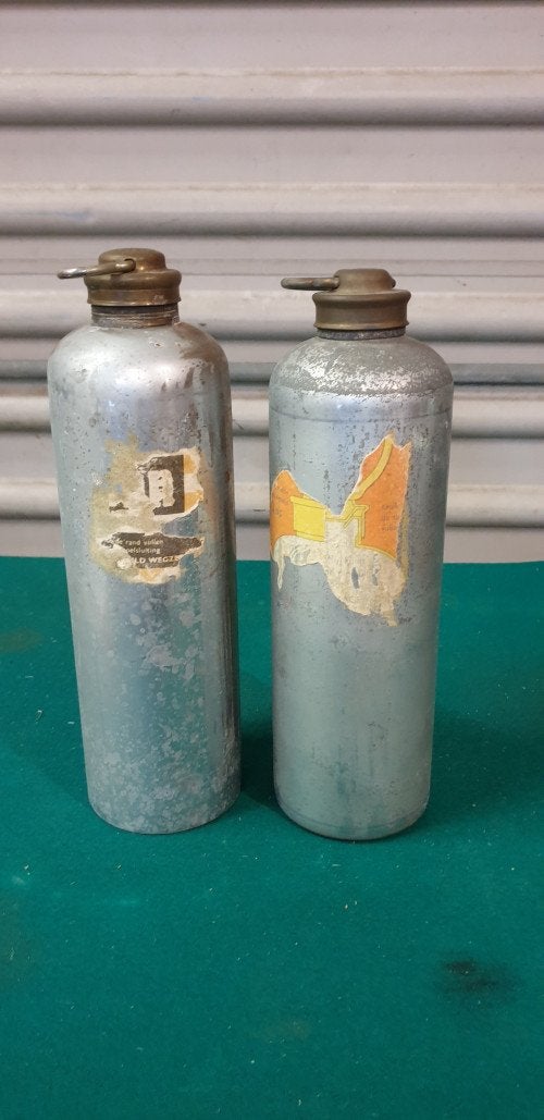 warmwater kruiken metaal vintage, Ophalen of Verzenden