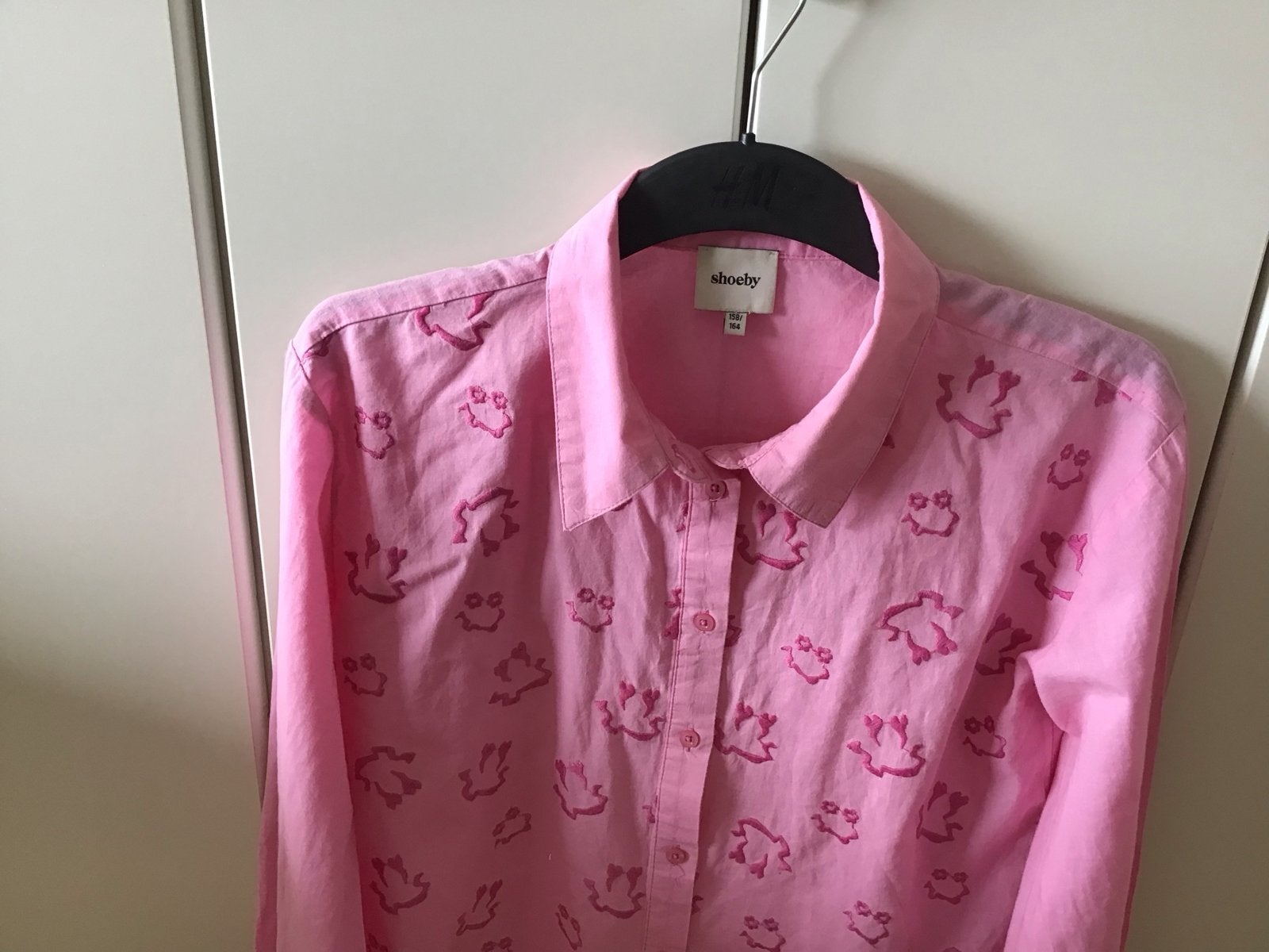 Shoeby roze blouse met print, Kleding | Dames, Ophalen of Verzenden, Zo goed als nieuw, Maat 34 (XS) of kleiner, Roze