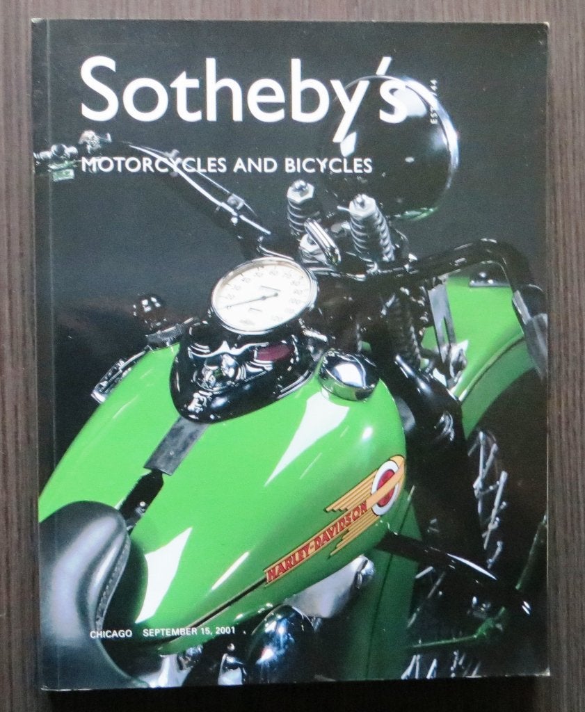 Sotheby's Veiling catalogus motoren - Chicago 2001 - 200 blz, Verzenden, Gelezen, Algemeen