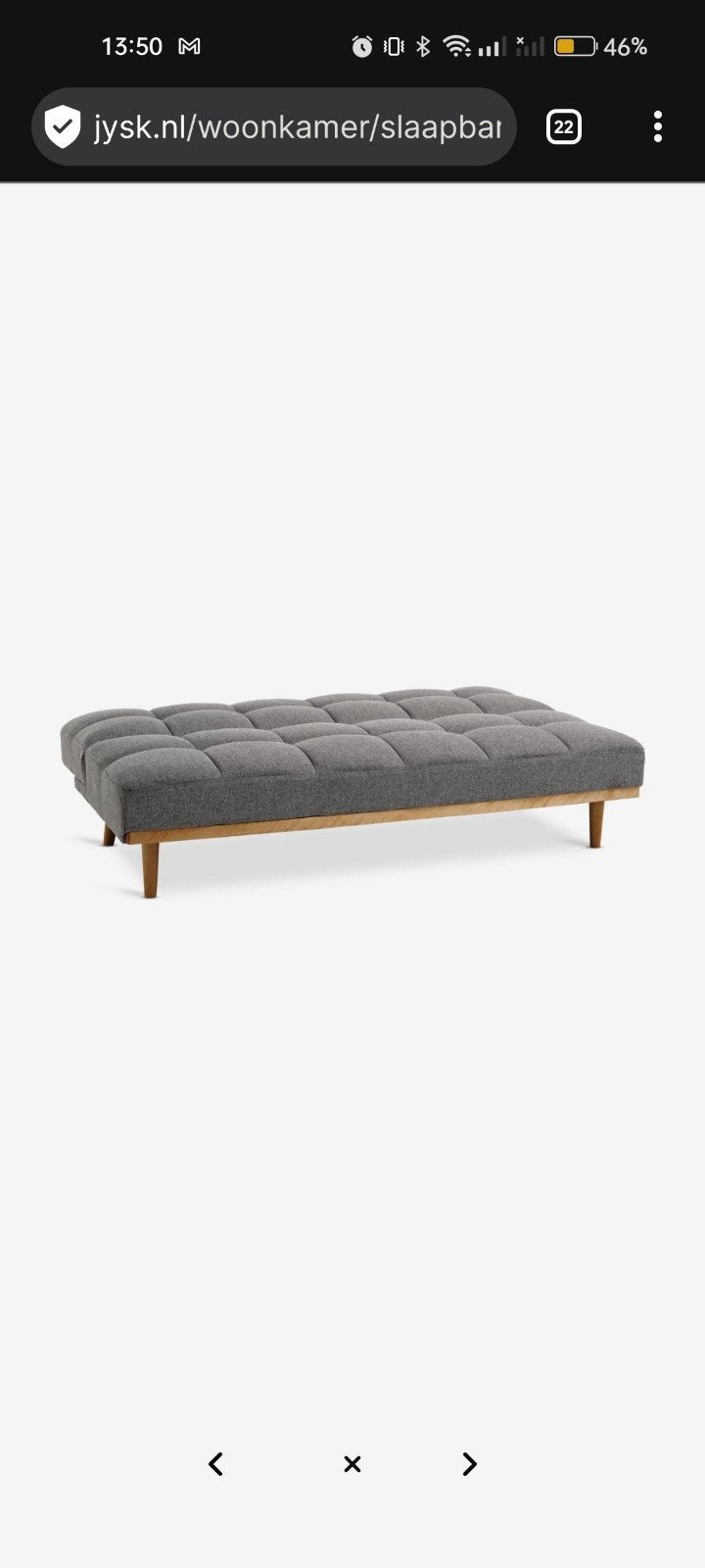 Slaapbank NEJEDE 191x87x86cm, Ophalen, Zo goed als nieuw