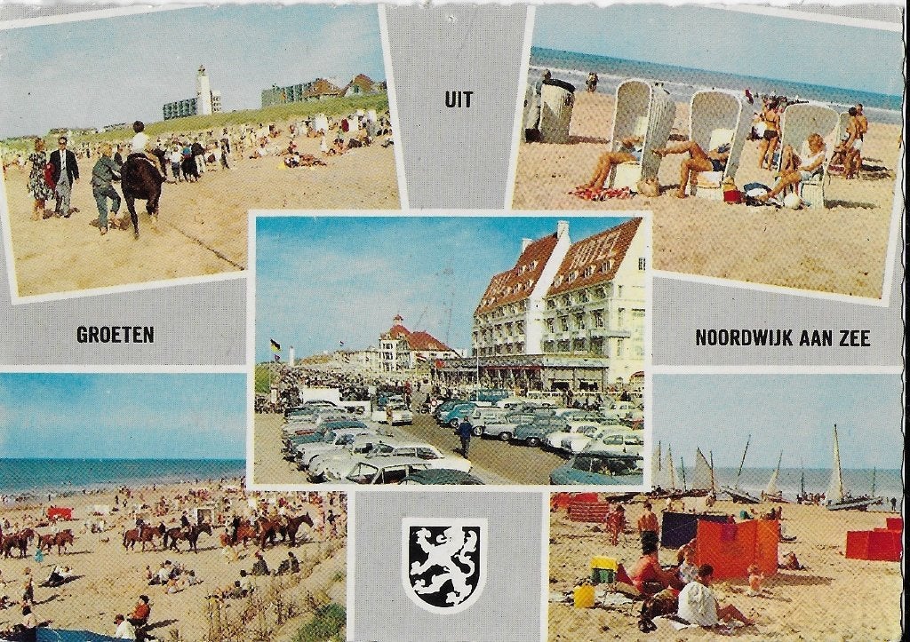 V16 Gelopen ansichtkaart noordwijk aan zee, Ophalen of Verzenden, 1980 tot heden
