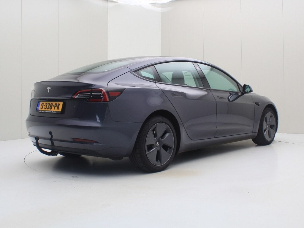 Tesla Model 3 Standard RWD Plus UPGRADE 90,5% SoH [ TREKHAAK, Auto's, 0 cilinders, Gebruikt, Zwart, Origineel Nederlands
