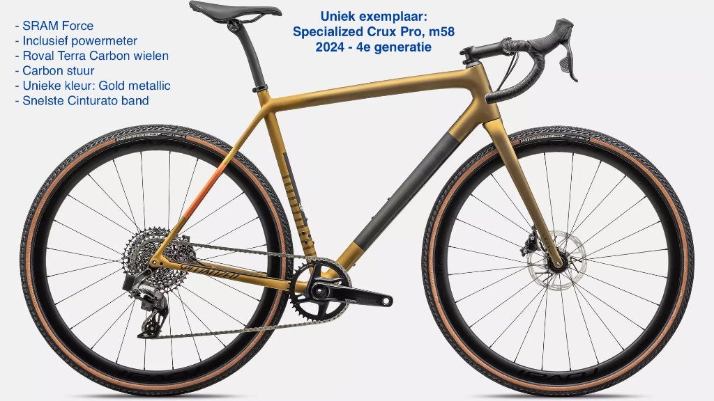 Specialized Crux Pro, maat 58, (1.78m – 1.86m),  2023, Overige merken, 28 inch, Gebruikt, Carbon