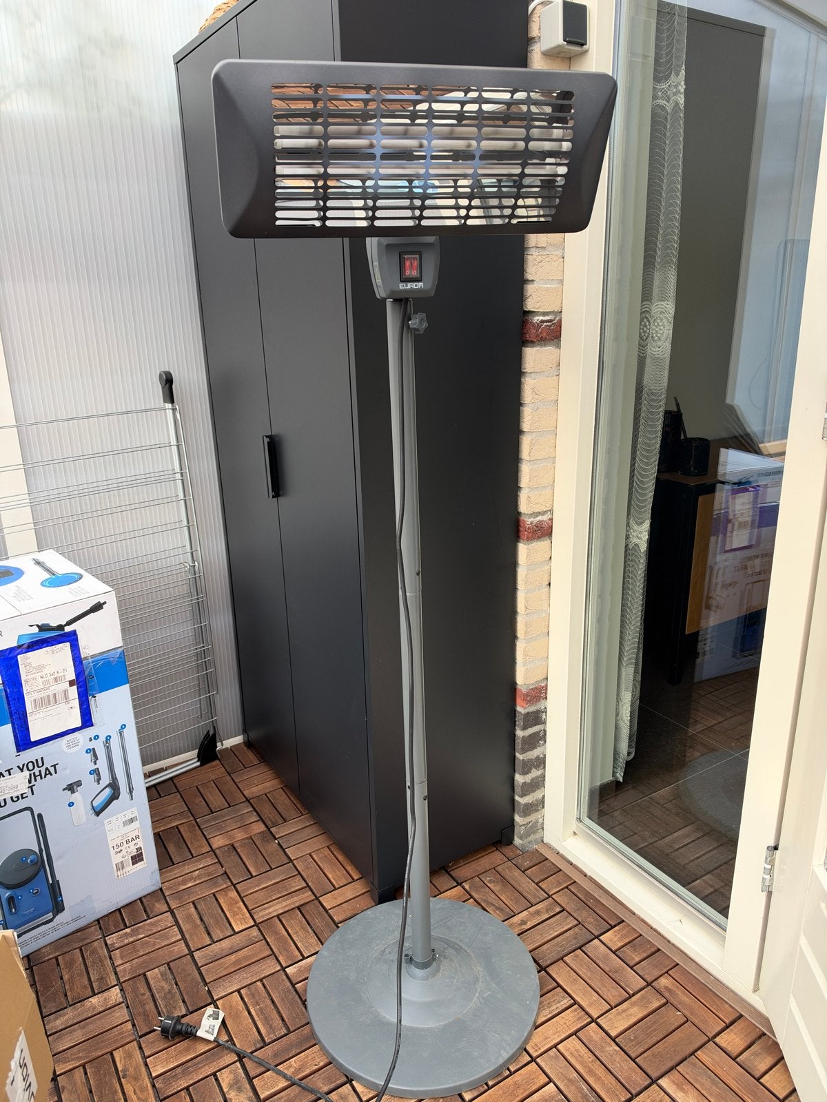Terrasverwarmer - 1000/2000W, Ophalen, Gebruikt, Elektrisch, Vloer