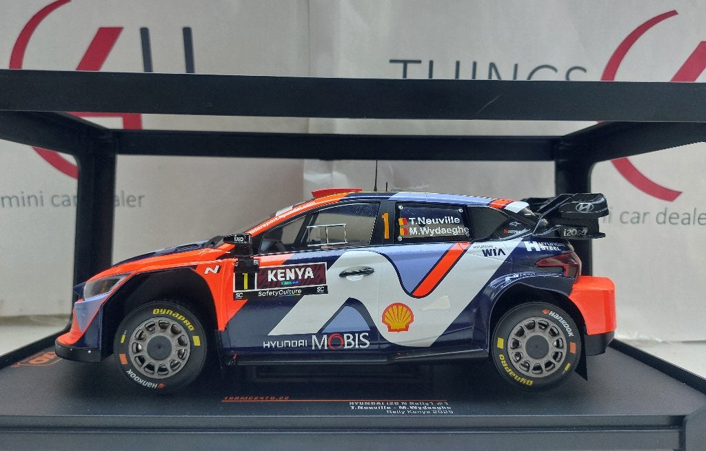 Ixo 1:18 Hyundai i20 N Rally1 No.1 Rally Kenia 2025 Neuville, Ophalen of Verzenden, Nieuw, Auto, Overige merken