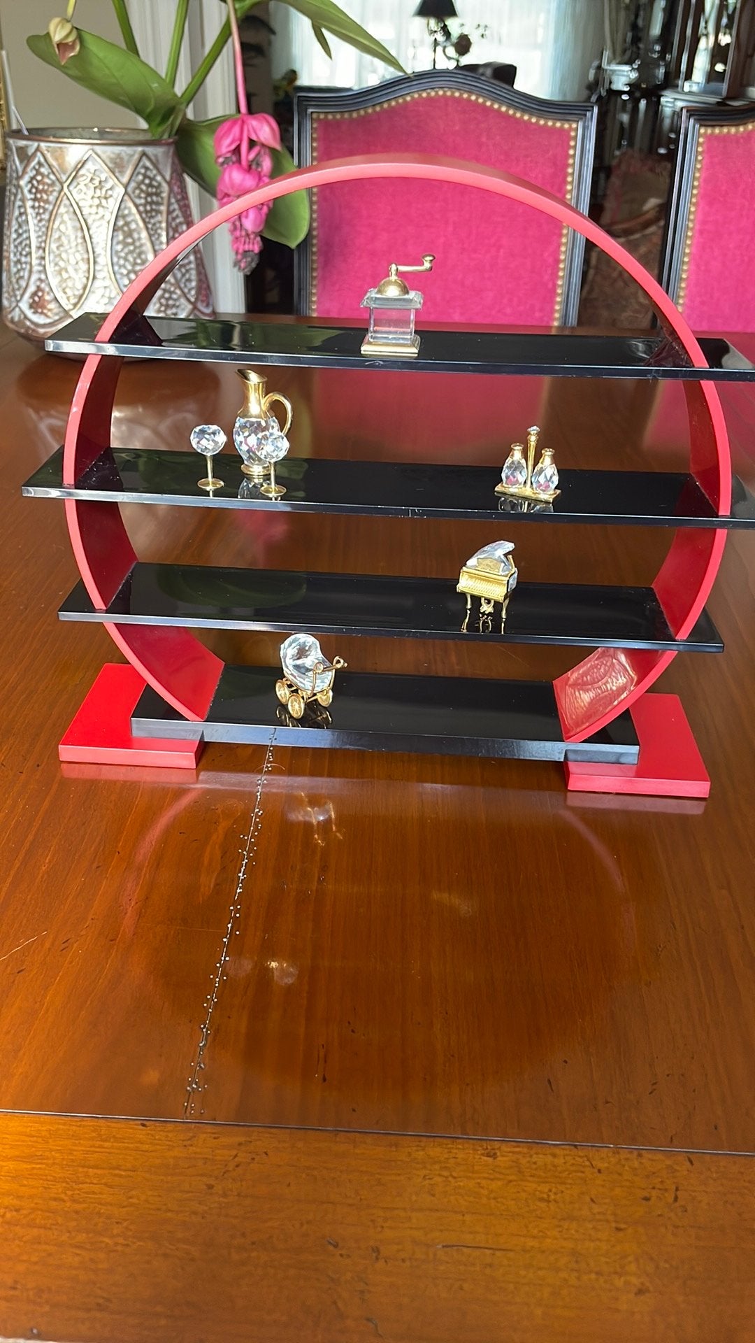 Decoratieve kristallen swarovski miniaturen en displayrek, Ophalen of Verzenden, Zo goed als nieuw