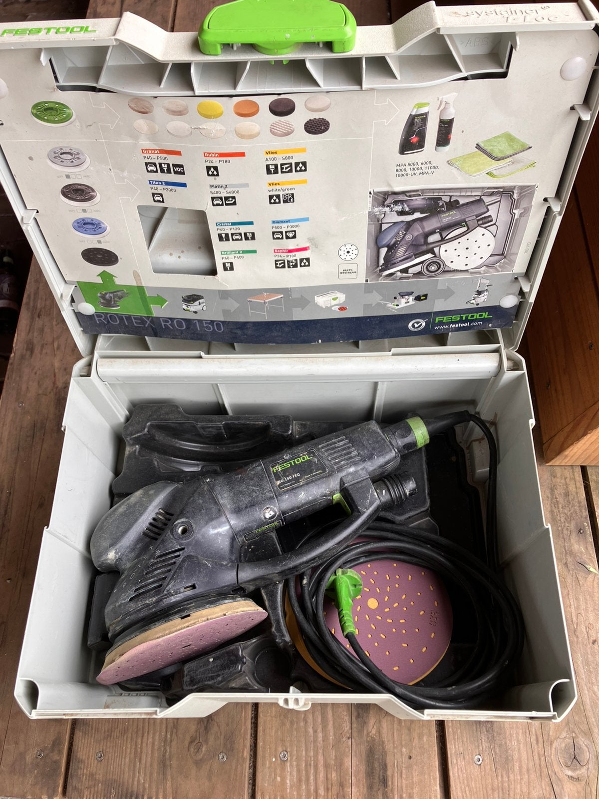 Festool RO150 FEQ Rotex, Doe-het-zelf en Verbouw, Gereedschap | Schuurmachines, Ophalen of Verzenden, Gebruikt, Minder dan 600 watt