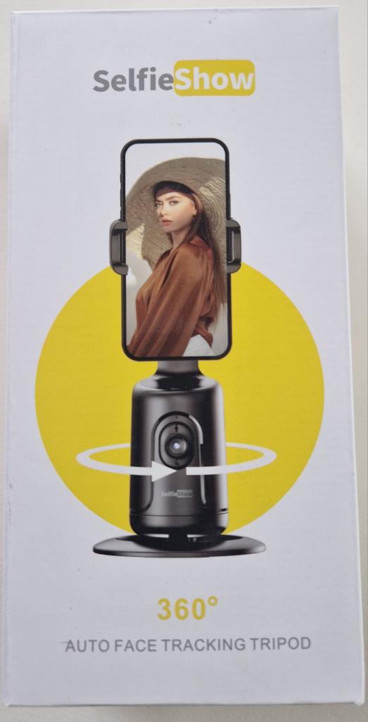 Selfie stick - auto face tracking tripod 360, Audio, Tv en Foto, Fotografie | Statieven en Balhoofden, Ophalen of Verzenden, Zo goed als nieuw