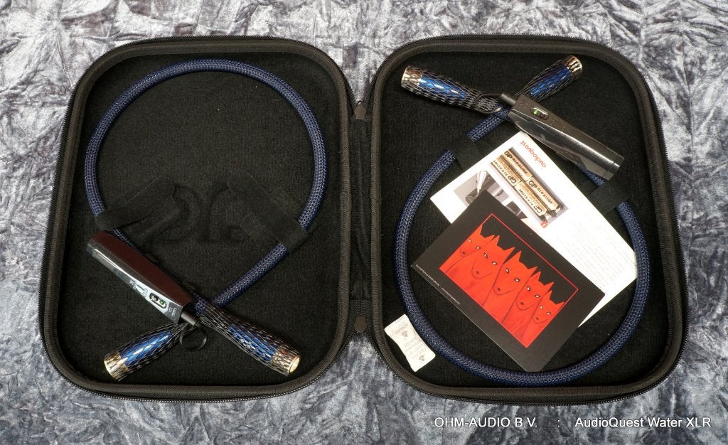 AudioQuest Water XLR, 0.75 Meter, Analoge Interlink Set, Ophalen of Verzenden, Zo goed als nieuw, Minder dan 2 meter, Interlink-kabel