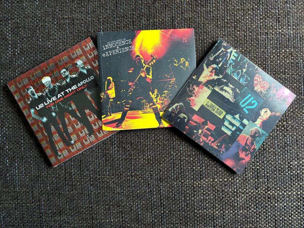 U2 Ltd. Fanclub 3x Live: Apollo, Achtung+ Innocence+Experien, Cd's en Dvd's, Verzenden, Nieuw in verpakking, Poprock