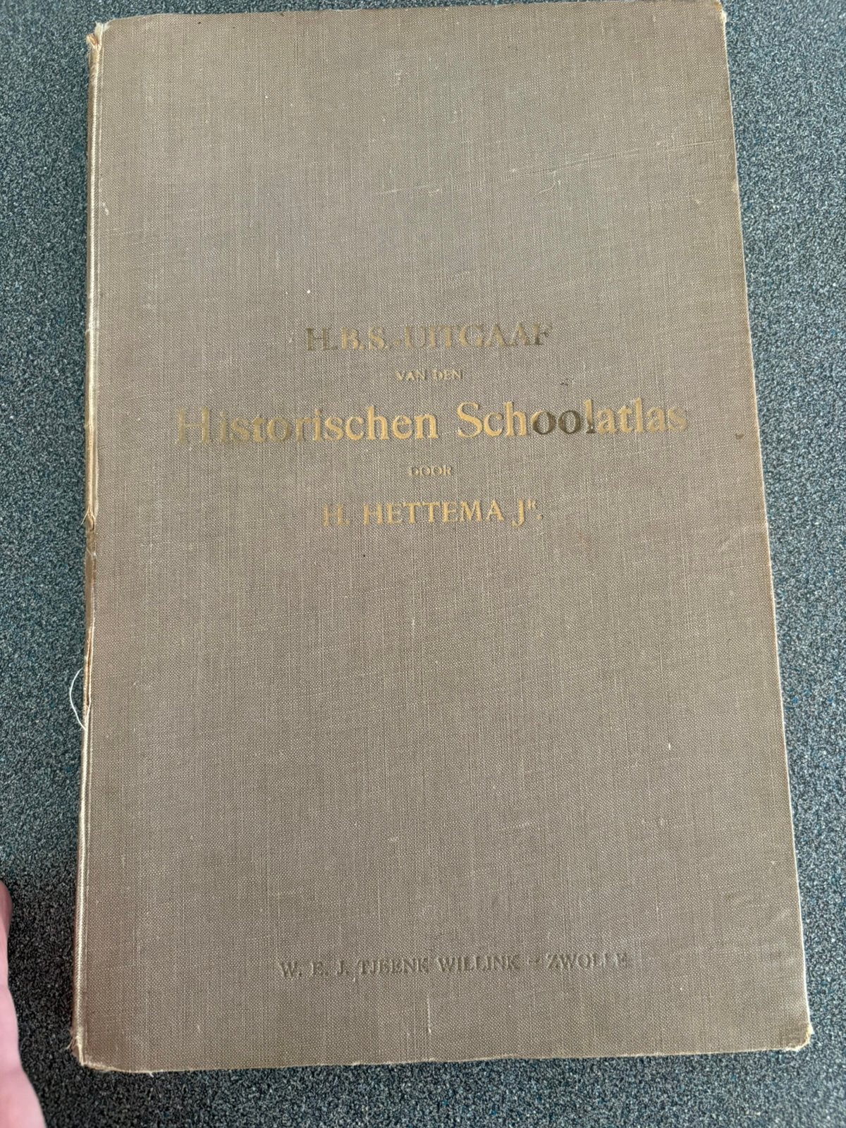 HBS HISTORISCHE.  SCHOOLATLAS. 1920, Gelezen, Overige atlassen, H HETTEMA, Ophalen of Verzenden