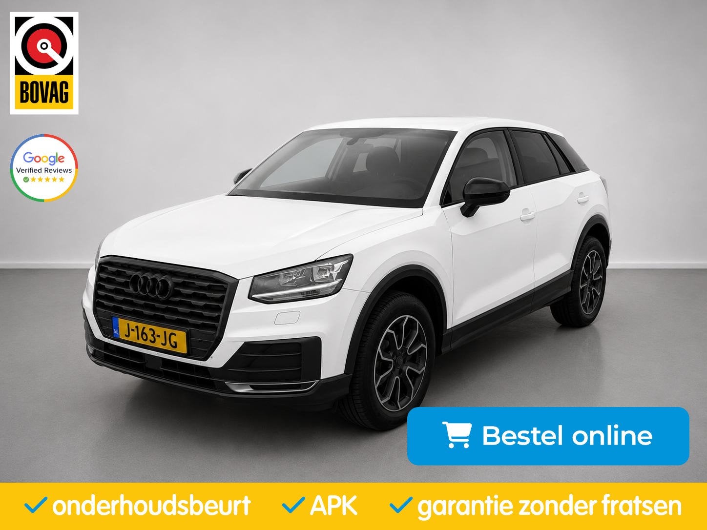 Audi Q2 1.0 TFSI Sport Black-White Stoelverwarming| Privacy, Voorwielaandrijving, Stof, Gebruikt, Met garantie (alle)