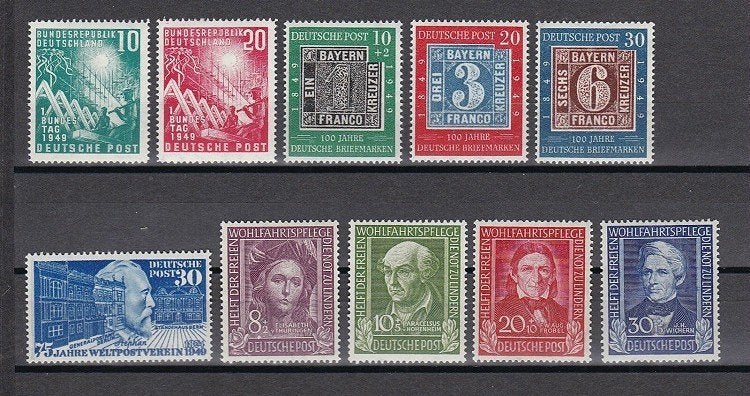 Postfrisse jaargangen Duitsland vanaf 1949 - 2000., Verzenden, BRD, Postfris