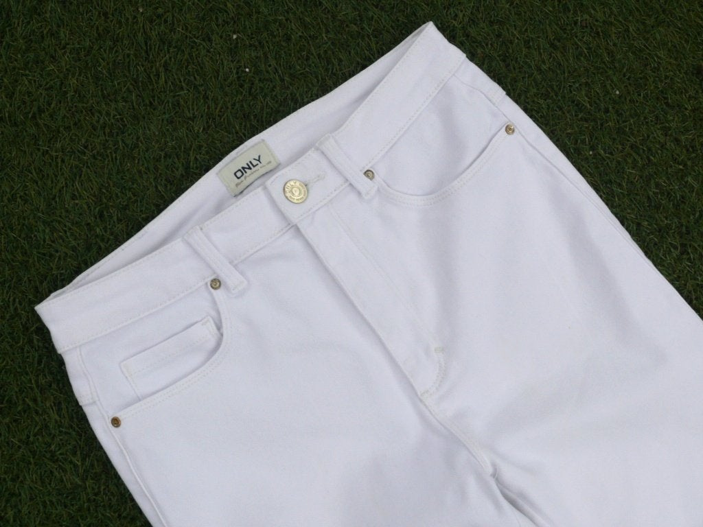 Only witte spijkerbroek maat S lengte 32 stretch, Only, Wit, Ophalen of Verzenden, Zo goed als nieuw