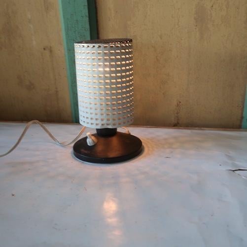 Tafel lamp Hala Zeist Busquet vintage retro origineel metaal, Ophalen of Verzenden, Metaal, Minder dan 50 cm, Gebruikt