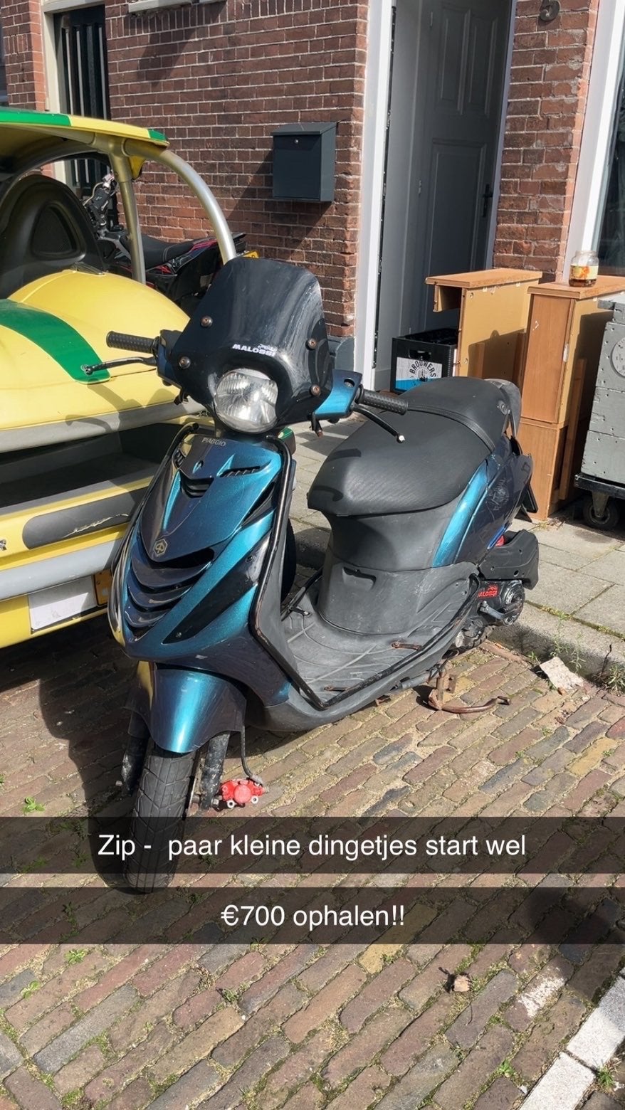 Piaggio Zip 50cc - Start direct, paar kleine dingetjes, Ophalen, Gebruikt, Piaggio