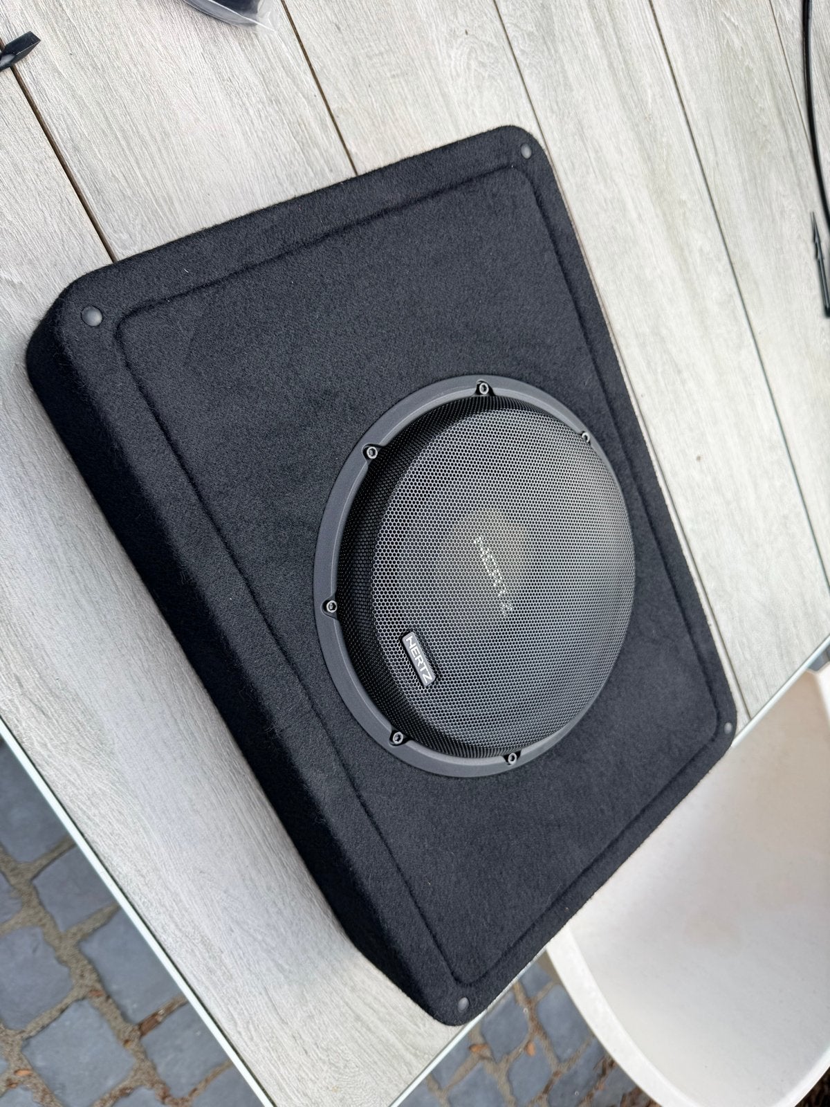 Hertz MPBX 250 S2 passieve subwoofer - Zo goed als nieuw, Auto diversen, Autospeakers, Ophalen of Verzenden, Zo goed als nieuw