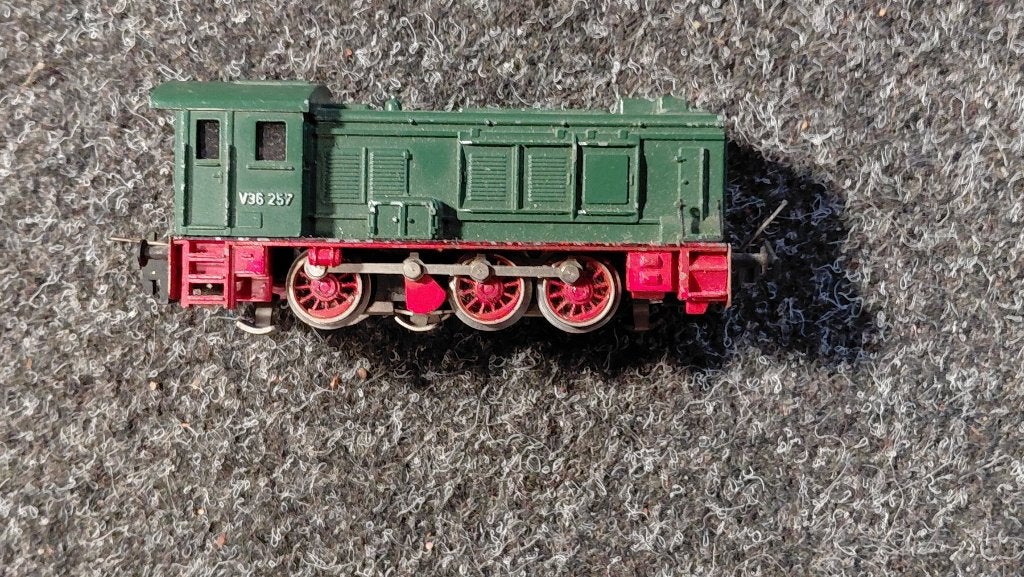 Trix trein met rails WD-021, Hobby en Vrije tijd, Modeltreinen | H0, Gebruikt, Rails, Gelijkstroom, Trix, Ophalen