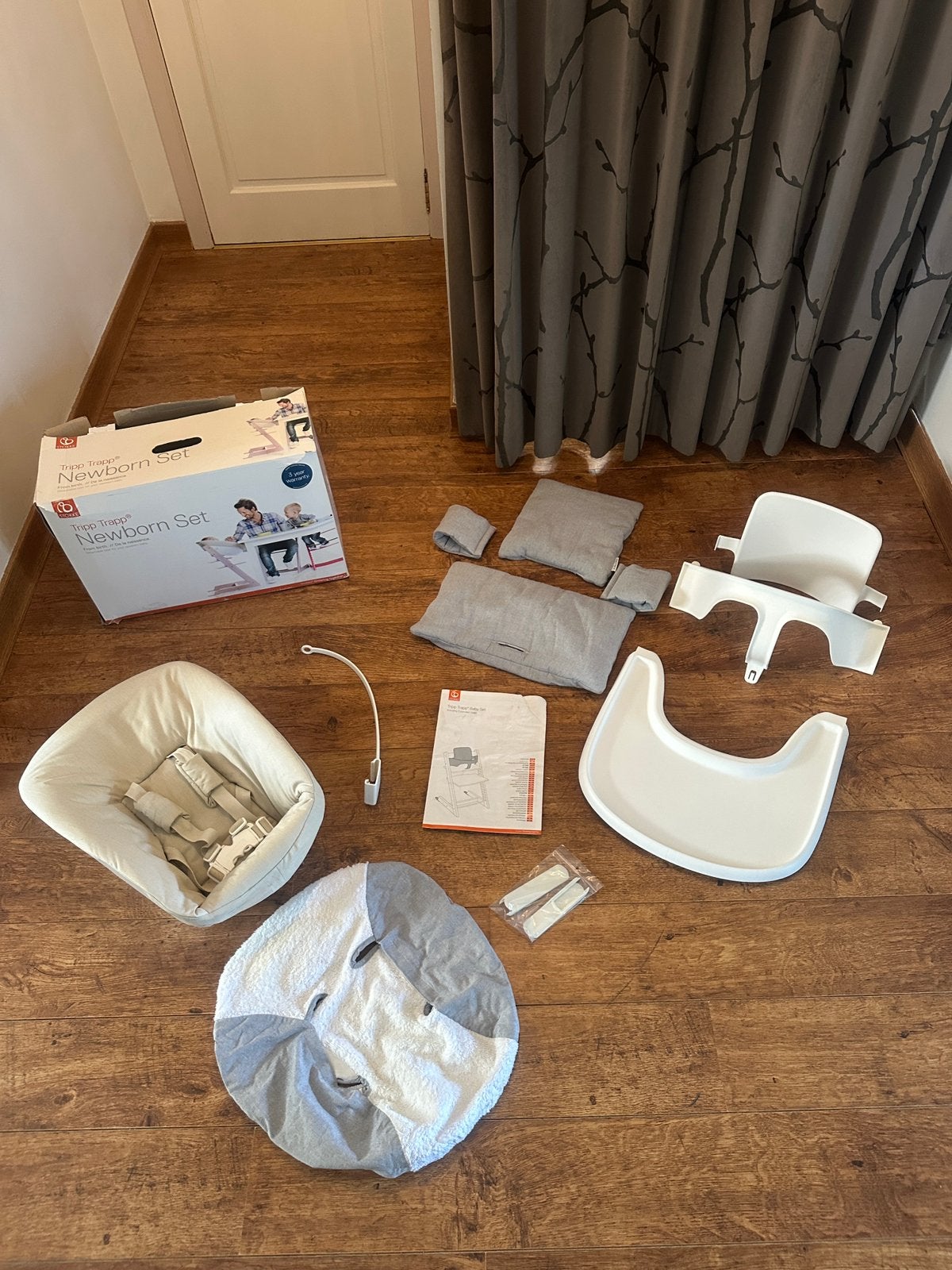 Stokke Tripp Trapp Newborn + baby set kussens dienblad, Ophalen of Verzenden, Zo goed als nieuw, Meegroeistoel