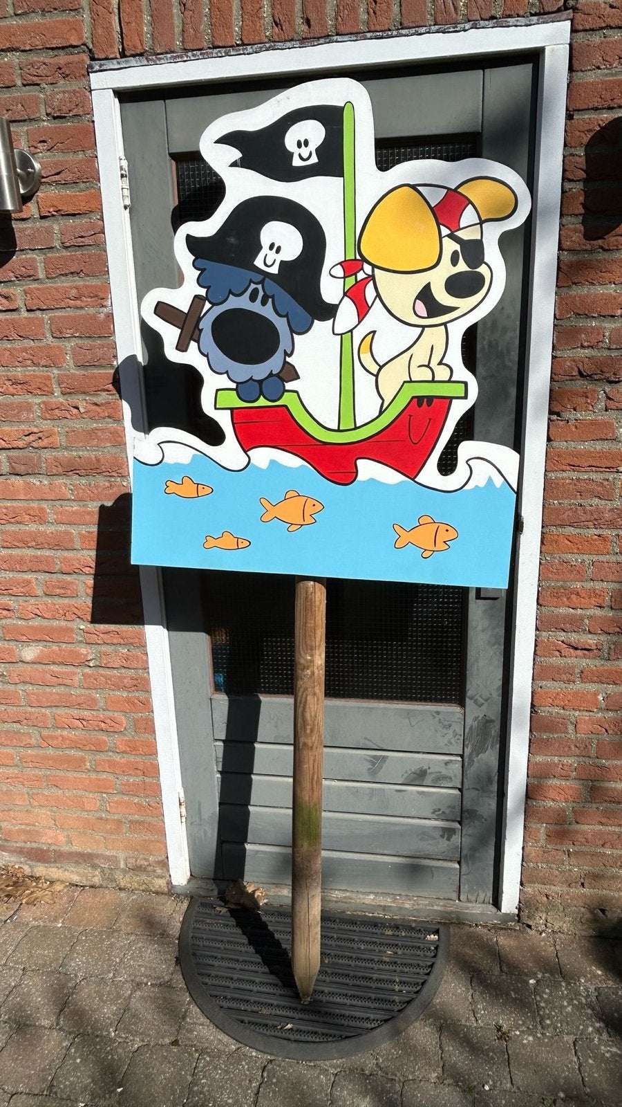 Geboortebord Woezel & Pip, Kinderen en Baby's, Kraamcadeaus en Geboorteborden, Ophalen, Gebruikt, Geboortebord
