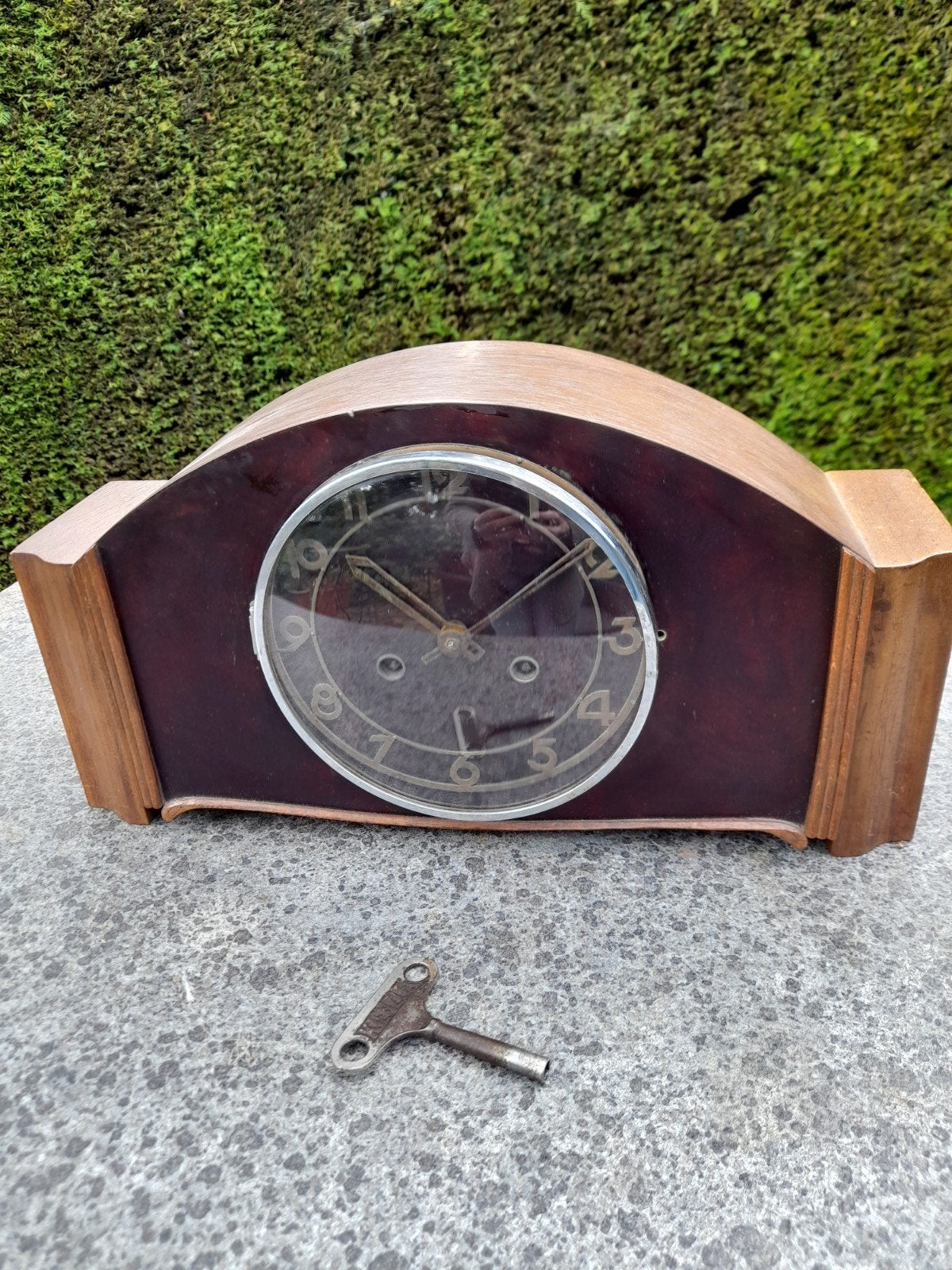 Pendule merk Kienzle jaren 50, Antiek en Kunst, Antiek | Klokken, Ophalen
