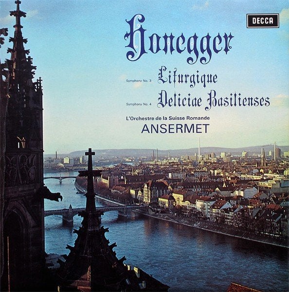 Honegger - Ansermet –Symphony  Liturgique - DECCA SXL 6394, Cd's en Dvd's, LP, Modernisme tot heden, Ophalen of Verzenden, Zo goed als nieuw