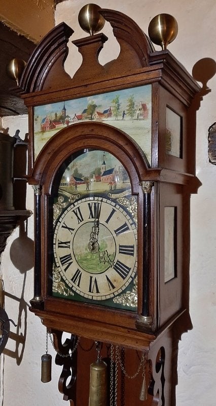 Mooie gave 19e eeuwse burgemeestersklok., Ophalen
