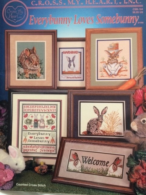 borduurboekje everybody loves somebunny 1998, Ophalen of Verzenden, Nieuw, Handborduren, Patroon