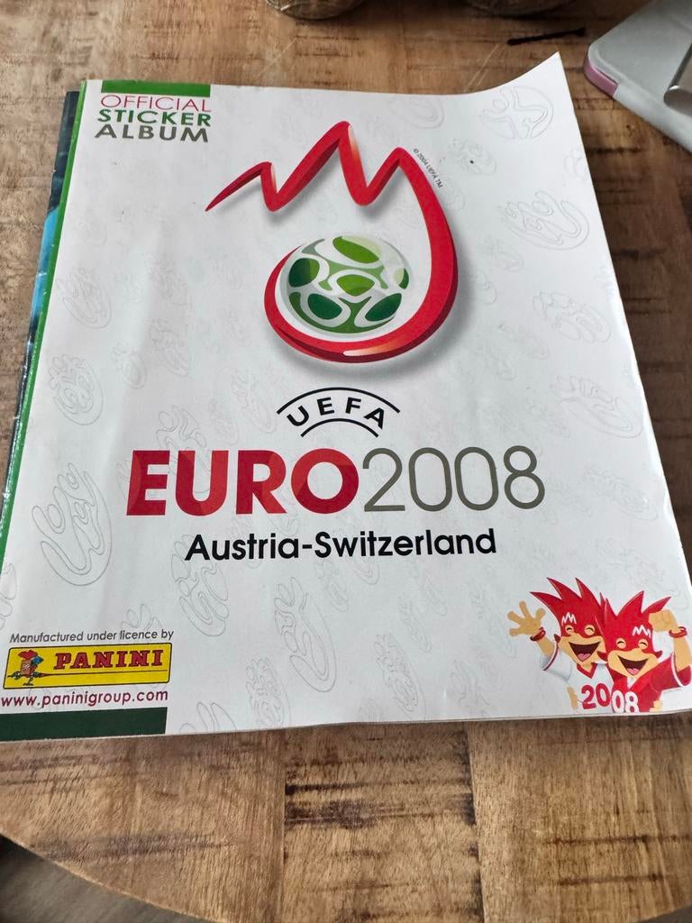 Compleet Panini Voetbalalbum Euro 2008, Ophalen of Verzenden, Gebruikt, Overige sporten, Boek of Tijdschrift