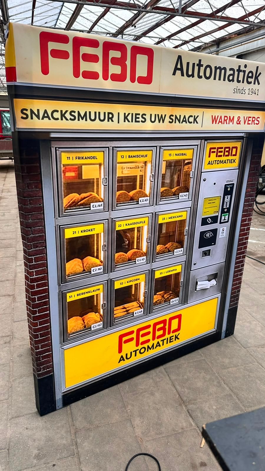 Zeildoek Febo Snack muur, Overige munten, Ophalen, Zo goed als nieuw