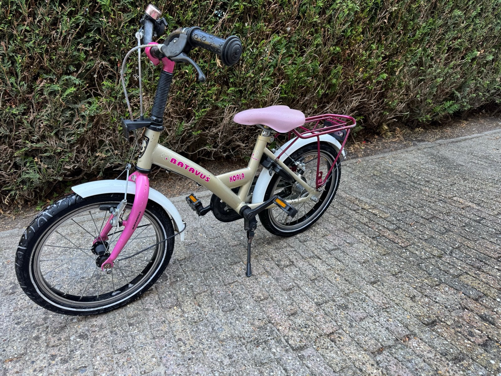 Batavus Koala kinderfiets 16 inch, Ophalen, Gebruikt, Terugtraprem, Minder dan 16 inch