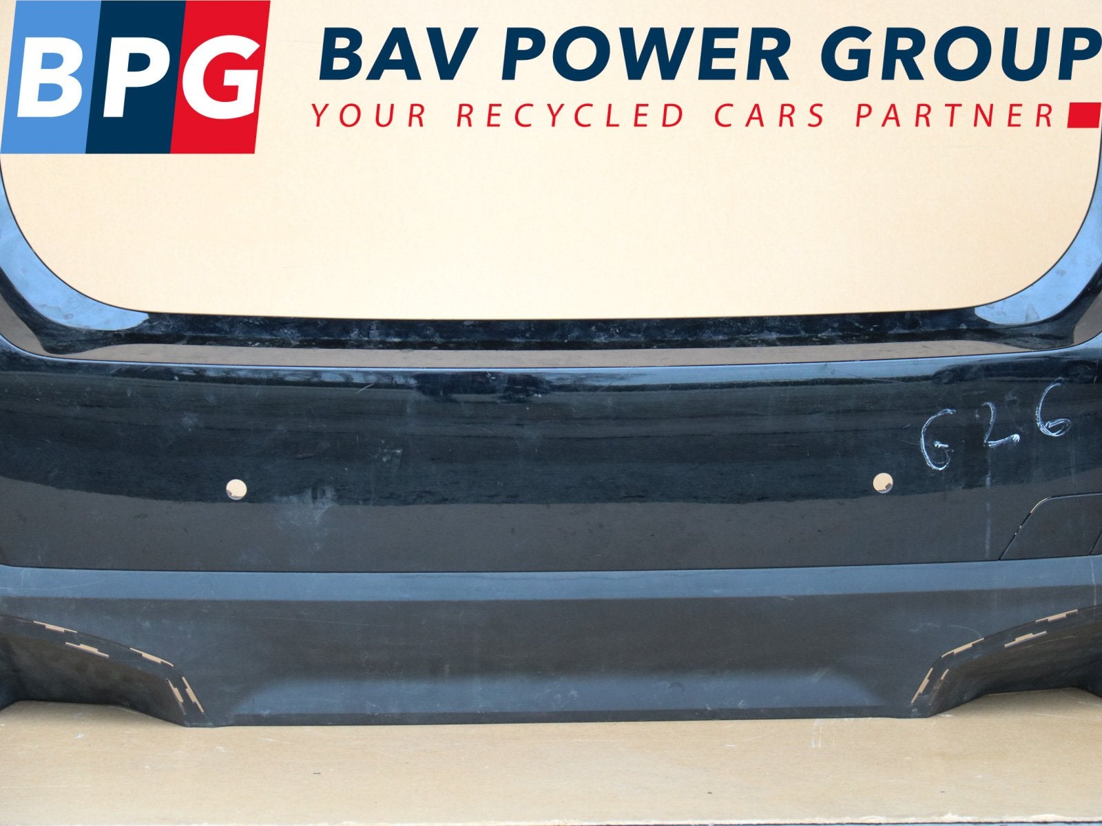 BUMPER ACHTER M PAKKET BMW 4 serie Gran Coupe (G26), Auto-onderdelen, Gebruikt, Achter, Bumper, BMW