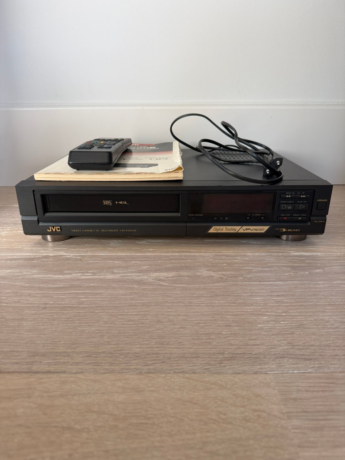 JVC HR-D600E VHS Videorecorder vcr video vintage 1990, Ophalen of Verzenden, Gebruikt